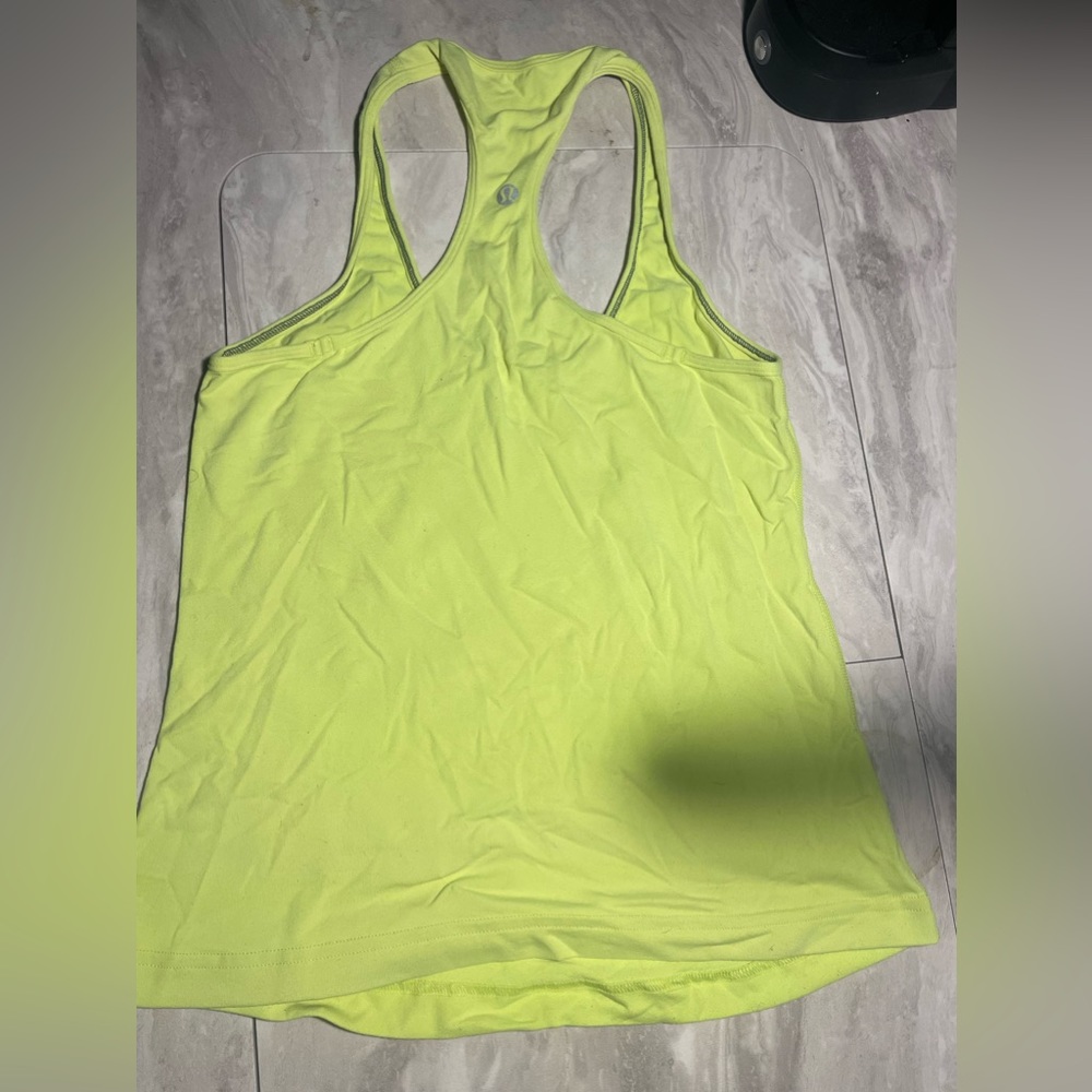 Neon Lululemon y top Size 4